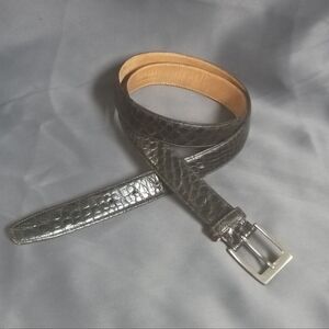 ❤️Mens TARDINI DARK BROWN GENUINE AMERICAN ALLIGATOR BELT SZ 40 Italy